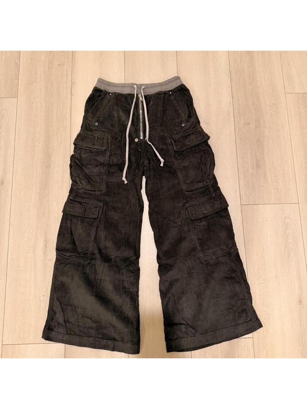 Rick Owen’s Dark Shadow Brown corduroy cargo pants